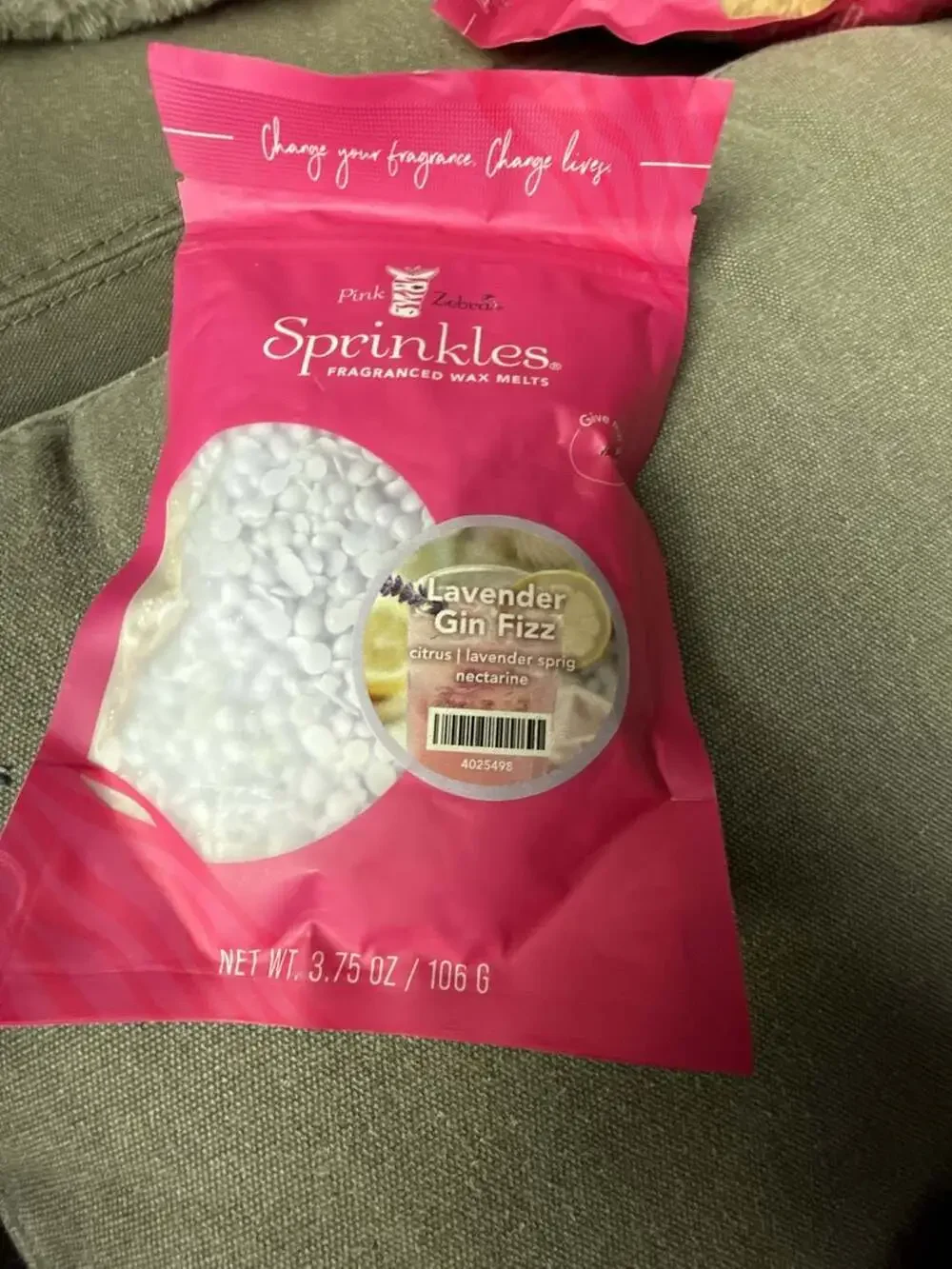 Pink Zebra Sprinkles Fragranced Wax Melts - Lavender Gin Fizz 3.75 oz